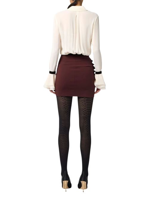 Camicia panna in viscosa Elisabetta Franchi | CA13157E2EF1